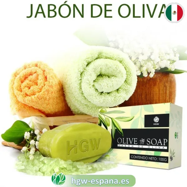 jabon humectante de oliva olive soap1 es Jabón de Oliva HGW 🌿 | Hidratación Profunda y Nutrición Natural