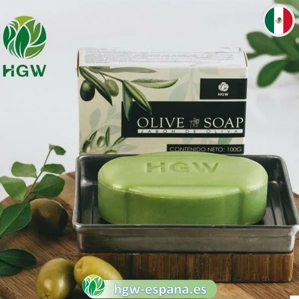 jabon humectante de oliva olive soap2 es Jabón de Oliva HGW 🌿 | Hidratación Profunda y Nutrición Natural - Imagen 2