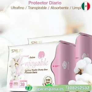 Protectores de Salvaslip HGW 🌸 | Con Turmalina, Aniones y Máxima Frescura